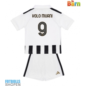 Billiga Juventus Randal Kolo Muani #9 Hemmatröja Barn 2026-27 Kortärmad (+ Korta byxor)
